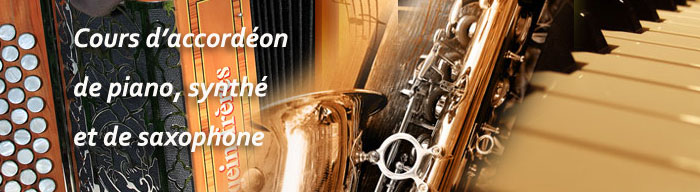 Cours d'accord�on, piano et saxo